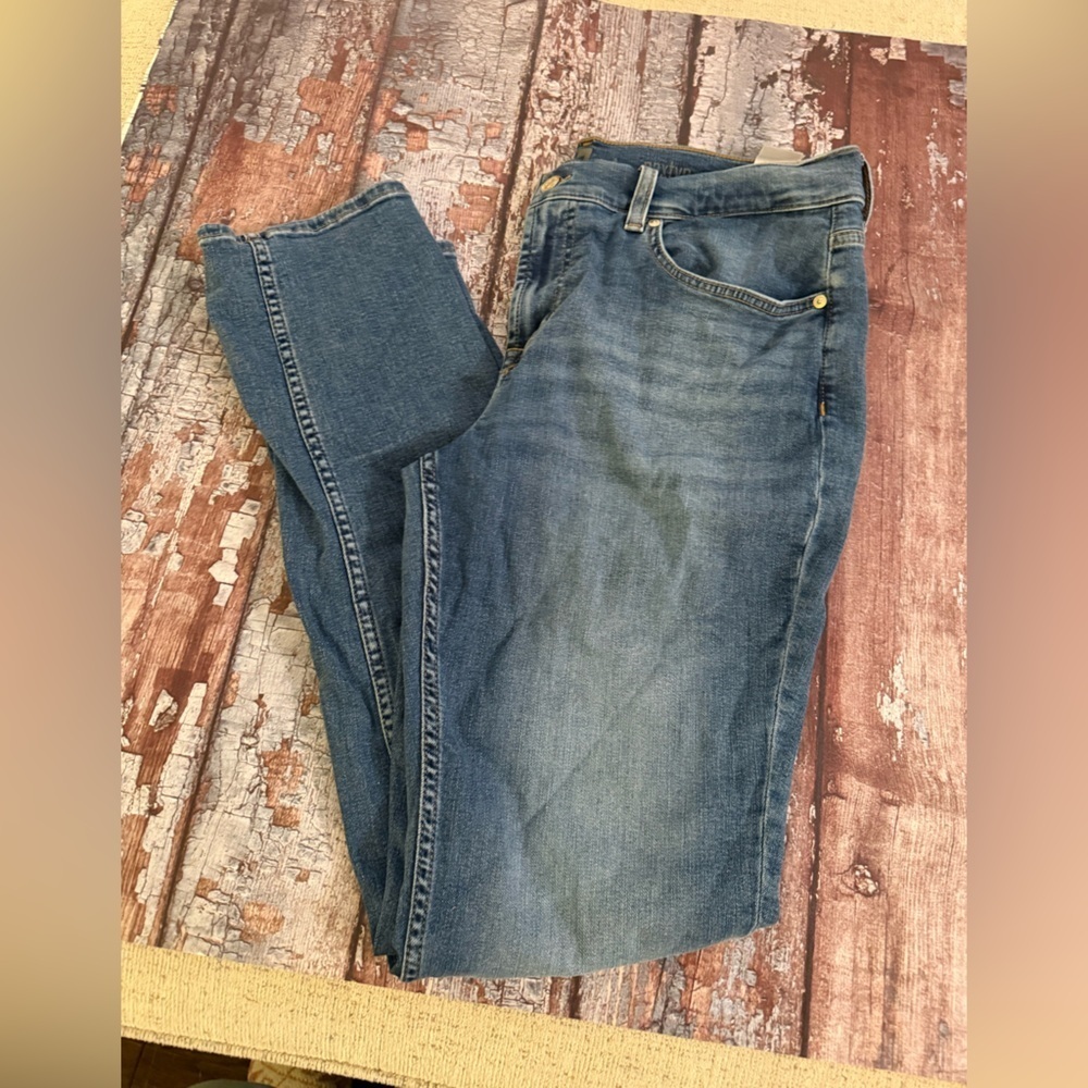 7 For All Mankind Women's Blue Slim Jeans - Picture 5 of 7